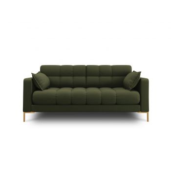 Canapea 2 locuri, Mamaia, Micadoni Home, GL, 152x92x75 cm, tesatura tip twill, verde