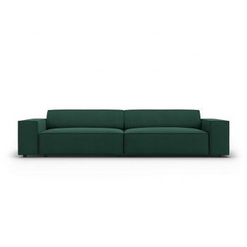 Canapea 3 locuri, Jodie, Micadoni Home, BL, 204x102x70 cm, poliester, verde