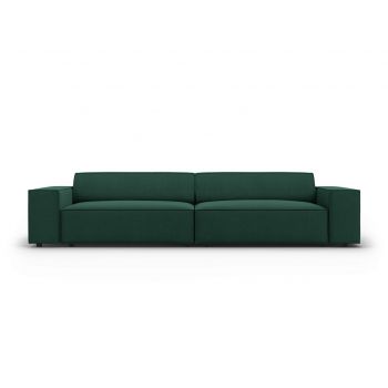 Canapea 3 locuri, Jodie, Micadoni Home, BL, 204x102x70 cm, poliester, verde la reducere