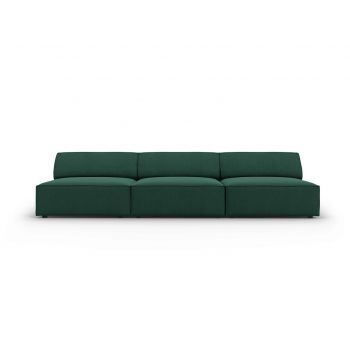 Canapea 3 locuri, Jodie, Micadoni Home, BL, 240x102x70 cm, poliester, verde la reducere