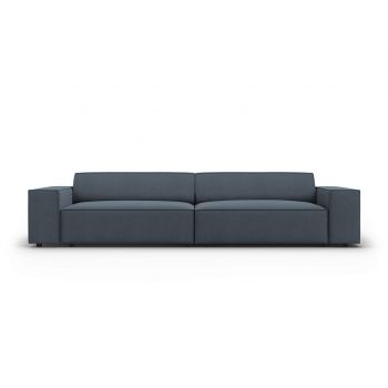 Canapea 4 locuri, Jodie, Micadoni Home, BL, 244x102x70 cm, poliester, albastru