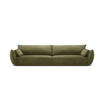 Canapea 4 locuri, Kaelle, Micadoni Home, BL, 248x110x85 cm, poliester chenille, verde