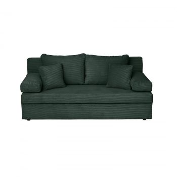 Canapea ANA LUX extensibila, 3 locuri, cu lada depozitare, verde smarald, 185x82x80 cm ieftina