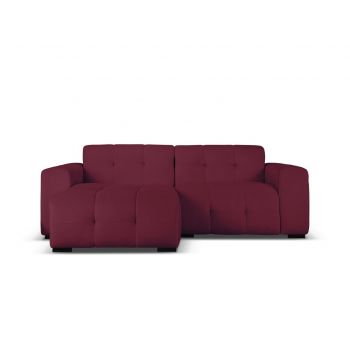 Coltar stanga 4 locuri, Kendal, Micadoni Home, BL, 256x173x79 cm, catifea, mov la reducere