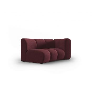 Modul canapea dreapta 1.5 locuri, Lupine, Micadoni Home, BL, 171x87x70 cm, poliester chenille, bordo la reducere