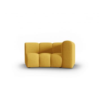 Modul canapea dreapta 1.5 locuri, Lupine, Micadoni Home, BL, 171x87x70 cm, poliester chenille, galben ieftina