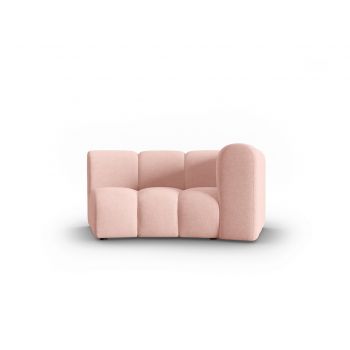 Modul canapea dreapta 1.5 locuri, Lupine, Micadoni Home, BL, 171x87x70 cm, poliester chenille, roz