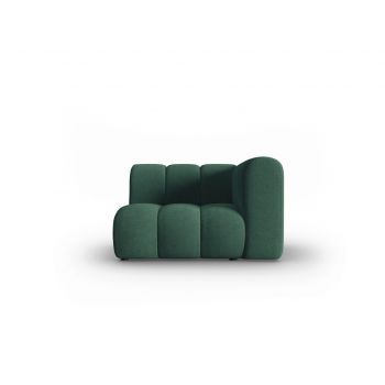 Modul canapea dreapta 1 loc, Lupine, Micadoni Home, BL, 114x87x70 cm, poliester chenille, verde