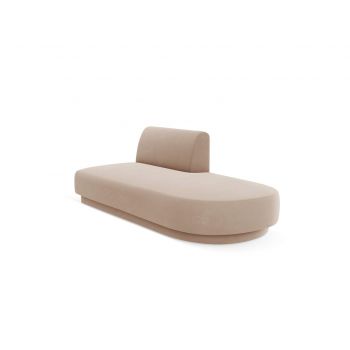 Modul canapea dreapta 2 locuri, Miley, Micadoni Home, BL, 158x85x74 cm, catifea, cappuccino la reducere