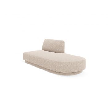 Modul canapea dreapta 2 locuri, Miley, Micadoni Home, BL, 158x85x74 cm, poliester chenille, bej la reducere