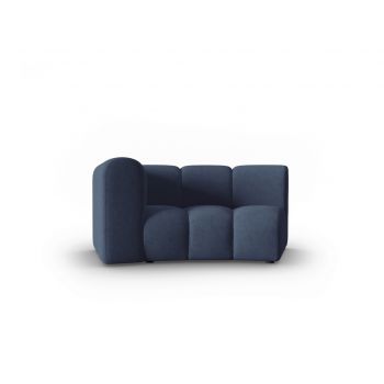 Modul canapea stanga 1.5 locuri, Lupine, Micadoni Home, BL, 171x87x70 cm, poliester chenille, albastru la reducere