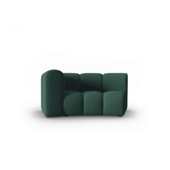 Modul canapea stanga 1.5 locuri, Lupine, Micadoni Home, BL, 171x87x70 cm, poliester chenille, verde la reducere
