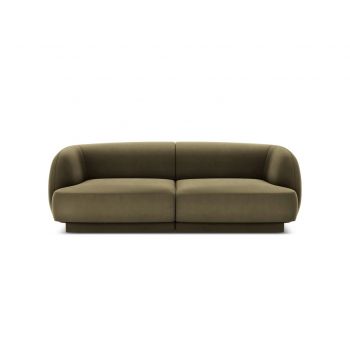 Canapea 2 locuri, Miley, Micadoni Home, BL, 184x85x74 cm, catifea, verde la reducere