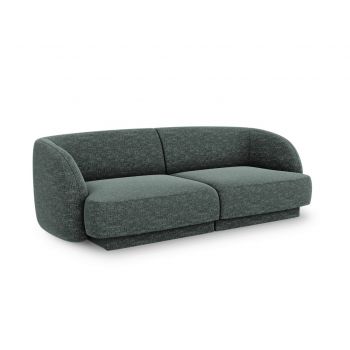 Canapea 2 locuri, Miley, Micadoni Home, BL, 184x85x74 cm, poliester chenille, albastru petrol la reducere