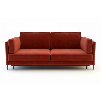 Canapea Extensibila Adele, 207x105x89 cm, Stofa Juke 136 Caramiziu