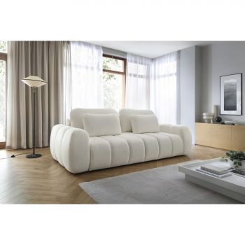 Canapea Extensibila Mooma, 258x115x89 cm, Stofa Boucle Abriamo 04