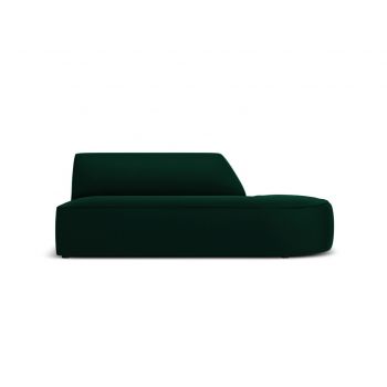 Canapea dreapta 2 locuri, Ruby, Micadoni Home, BL, 181x93x69 cm, catifea, verde bottle ieftina