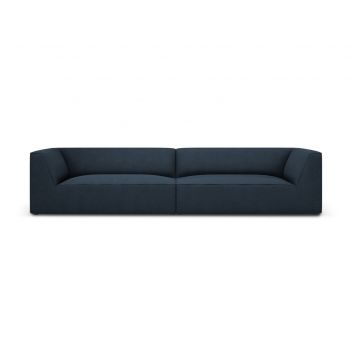 Canapea 4 locuri, Ruby, Micadoni Home, BL, 302x93x69 cm, poliester, albastru navy la reducere