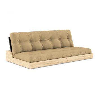 Canapea galben-muștar extensibilă 196 cm Base – Karup Design la reducere