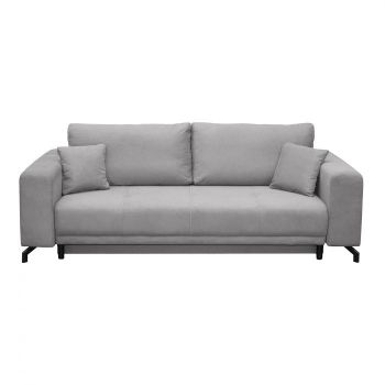 Canapea VEGA POINT extensibila, 3 locuri, cu arcuri si lada depozitare, bej, 237x110x73 cm