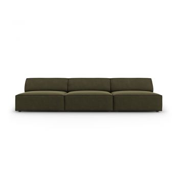Canapea verde cu tapițerie din catifea 240 cm Jodie – Micadoni Home