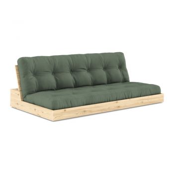 Canapea verde extensibilă 196 cm Base – Karup Design la reducere