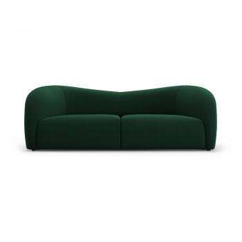 Canapea verde-închis cu tapițerie din catifea 197 cm Santi – Interieurs 86