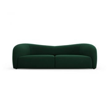 Canapea verde-închis cu tapițerie din catifea 237 cm Santi – Interieurs 86