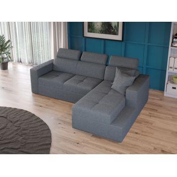 Coltar Extensibil Paloma plusat aspect lana gri