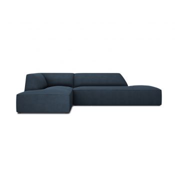 Coltar stanga 4 locuri, Ruby, Micadoni Home, BL, fara cotiera, 273x180x69 cm, poliester, albastru navy la reducere