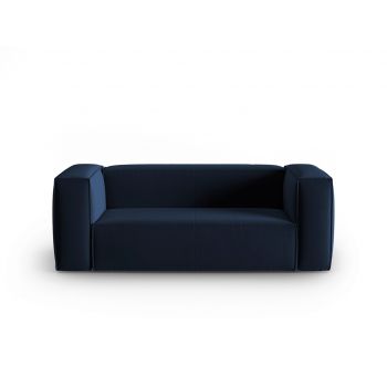 Canapea 2 locuri, Mackay, Cosmopolitan Design, 150x94x73 cm, catifea, albastru ieftina