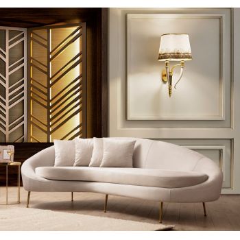 Canapea 3 Locuri Eses Left Beige