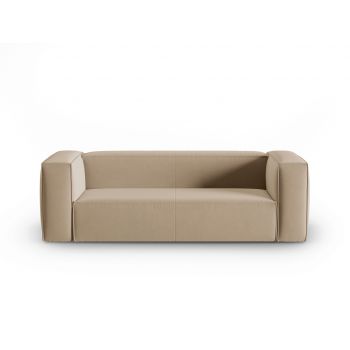 Canapea 3 locuri, Mackay, Cosmopolitan Design, 200x94x73 cm, catifea, bej sand