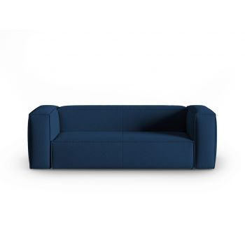 Canapea 3 locuri, Mackay, Cosmopolitan Design, 200x94x73 cm, catifea tricotata, albastru inchis