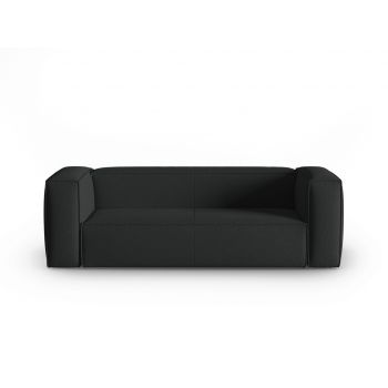 Canapea 3 locuri, Mackay, Cosmopolitan Design, 200x94x73 cm, catifea tricotata, antracit