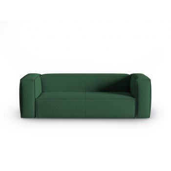 Canapea 3 locuri, Mackay, Cosmopolitan Design, 200x94x73 cm, catifea tricotata, verde