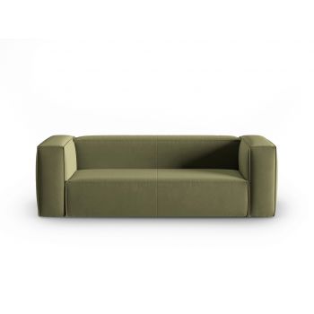 Canapea 3 locuri, Mackay, Cosmopolitan Design, 200x94x73 cm, catifea, verde deschis