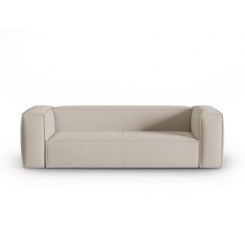 Canapea 4 locuri, Mackay, Cosmopolitan Design, 230x94x73 cm, catifea tricotata, bej