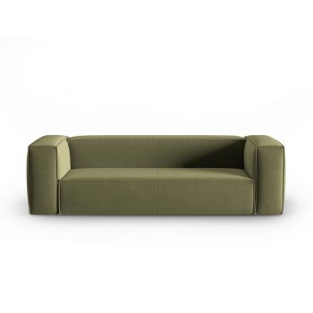 Canapea 4 locuri, Mackay, Cosmopolitan Design, 230x94x73 cm, catifea, verde deschis