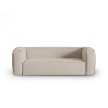 Canapea bej cu tapițerie din catifea 200 cm Mackay – Cosmopolitan Design