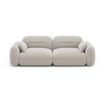 Canapea crem cu tapițerie din catifea 230 cm Audrey – Interieurs 86