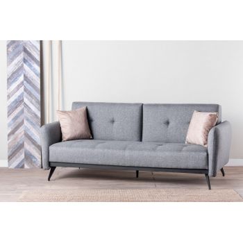 Canapea Extensibila, 3 Locuri Ron Sofabed Gri
