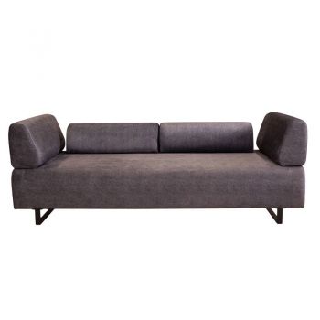 Canapea extensibila PWF-0595 material textil 3 locuri antracit 220x90x80cm