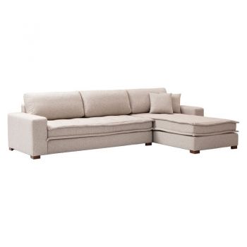 Coltar stanga PWF-0601 material textil bej 323/190x85cm