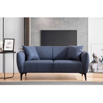 Canapea 2 locuri Naura Bleumarin 185x55 cm