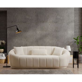Canapea 3 locuri Zaina Crem 240x85 cm
