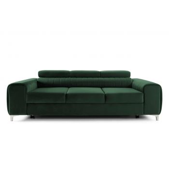 Canapea Extensibilă 3 locuri TIME, cu tetiere reglabile, cu suport lombar, 255x97x94 cm
