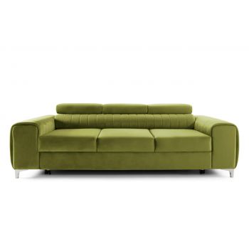 Canapea Extensibilă 3 locuri TIME, cu tetiere reglabile, cu suport lombar, 255x97x94 cm