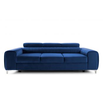 Canapea Extensibilă 3 locuri TIME, cu tetiere reglabile, cu suport lombar, 255x97x94 cm