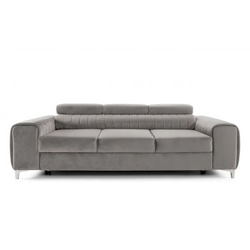 Canapea Extensibilă 3 locuri TIME, cu tetiere reglabile, cu suport lombar, 255x97x94 cm